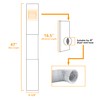 LBG Products Dryer Vent Window Kit with Weather-proof Louvered Vent