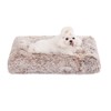 Bedfolks Waterproof Crate Bed, Plush Dog & Cat Bed with