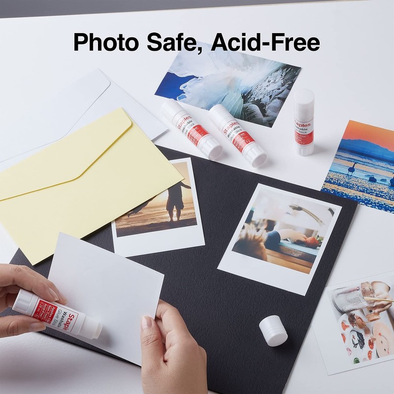 Staples Washable Glue Sticks .26Oz 4/Pack