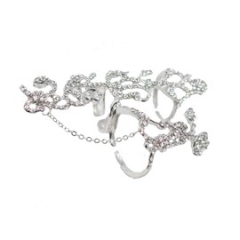 CJESLNA 1PC Rings Multiple Finger Stack Knuckle Band Crystal Set Womens Fashion Jewelry