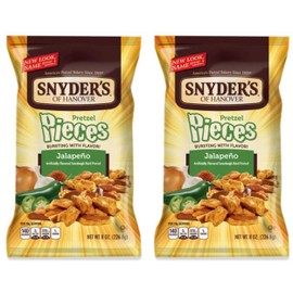 Snyder's of Hanover Jalapeno Pretzel Pieces 11.25 ounces (2 pack)