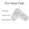 Embedded Transparent White Spiral Nose Pad for Optical Glasses, Sunglasses