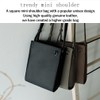 Gratante abb-g0019 Genuine Cowhide Leather Square Mini Shoulder Bag, Women's