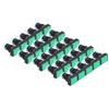 25Pcs Squares Push Button Switch ABS Brass Self Locking with