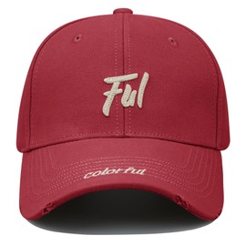 CLAPE Textured Cap Men Women High Crown Baseball Cap Vintage Distressed Trucker Hat Embroidery Baseball Cap UV Protection Cap Adjustable Twill Polo Cap