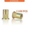 Rivet Nut Installation Tool Set Flat Head Rivnut Threaded Insert