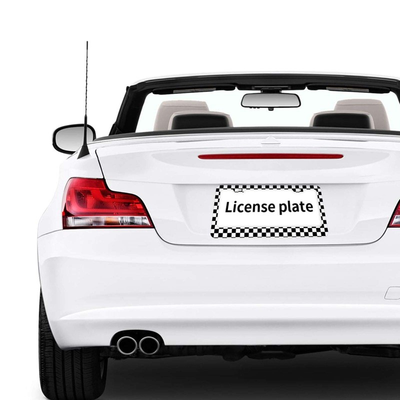 TianHeYue 2Pack Simple Style Black and White Racing and Checkered