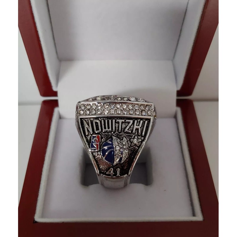 Dirk Nowitzki - 2011 Dallas Mavericks Championship Ring With Wooden
