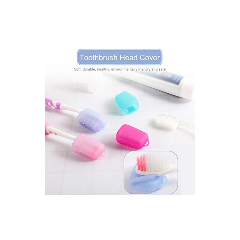 AUNMAS Cubiertas de Silicona para Cepillos de Dientes Protección Higiénica