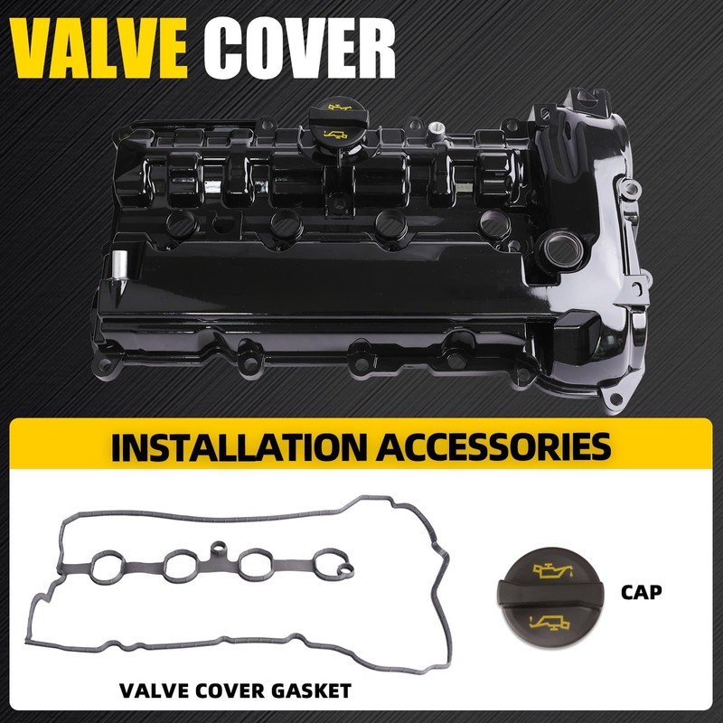 MILIPARTS Upgraded Aluminum Engine Valve Cover Compatible with 2014-2018 Mazda