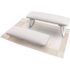 Foldable Nail Arm Rest for Nail Techs – Soft Microfiber Leather Hand Pillow Stand, Manicure Hand Rest Cushion for Acrylic Nails, Salon & Home Use