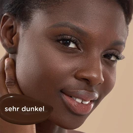 JUNGLÜCK Tinted Serum Face - Vegan | Nourishing Foundation with Hyaluronic | Face Serum for a Natural No Makeup Look with Light Coverage for an Even Complexion - Very Dark