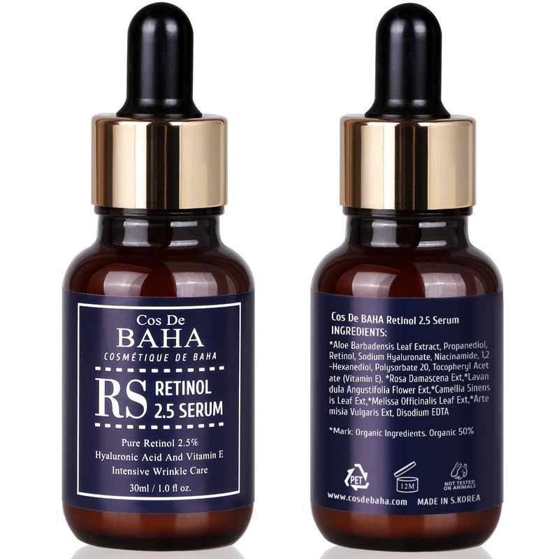 Cos De BAHA Serum Retinol Face Moisturising Cream Against Ageing