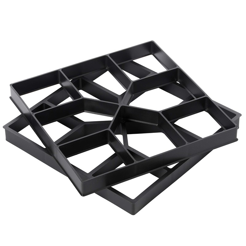 2 Pack Decorative Pavement Mold Cement Form Stamp Walkway Maker