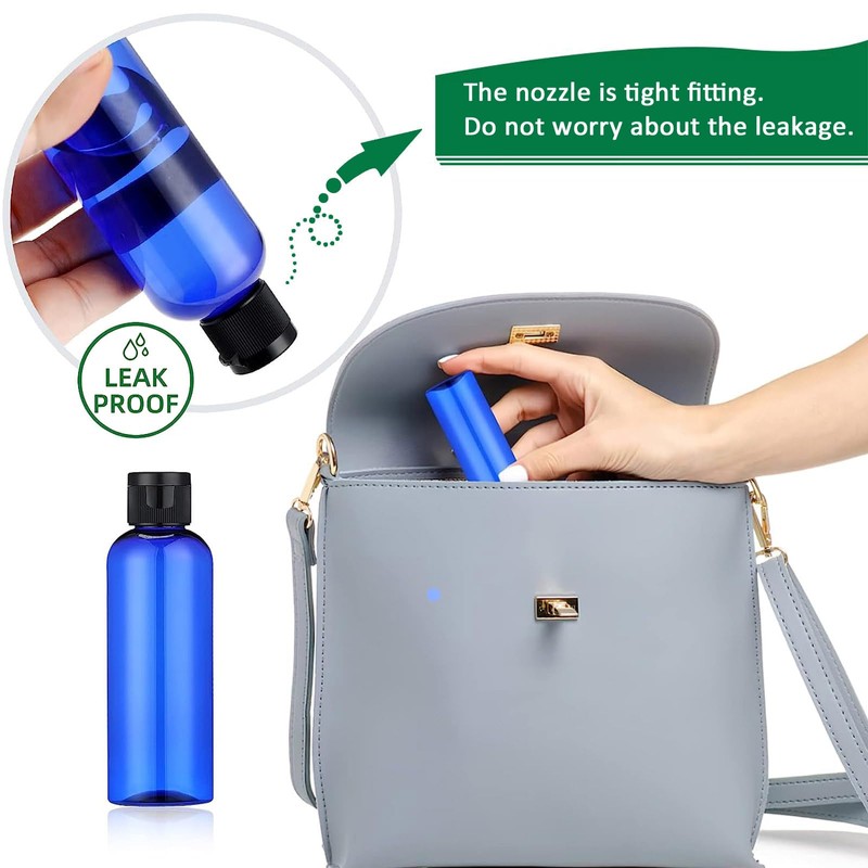 Apstaqeoo Plastic Travel Bottles with Flip Lids Empty Squeeze Bottles