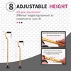 LIXIANG Walking Cane 3 in1 - Adjustable Lightweight Walking Sticks