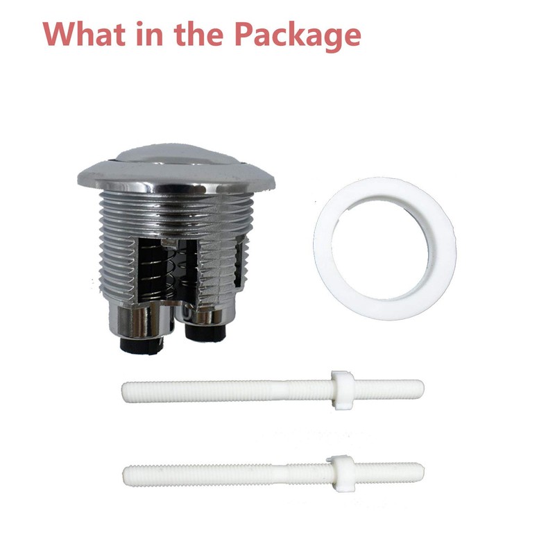 48mm/1.86 inch Dual Push Flushing Toilet Button Toilet Tank Button