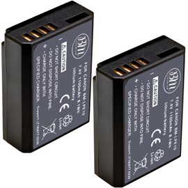 BM Premium 2-Pack of LP-E10 Batteries for Canon EOS Rebel T3, T5, T6, T7, T100, Kiss X50, Kiss X70, EOS 1100D, EOS 1200D, EOS 1300D, EOS 2000D, EOS 4000D Digital Camera
