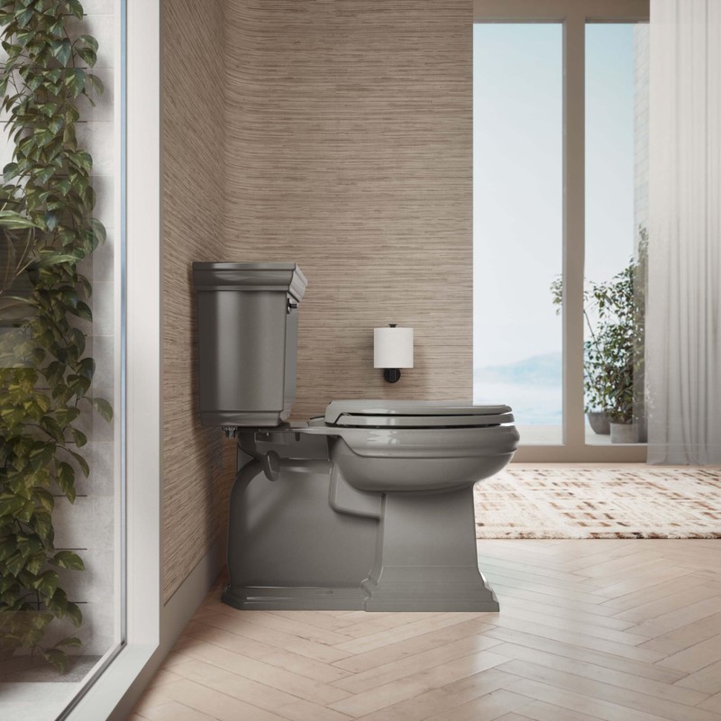 KOHLER 4733-RL-58 Glenbury ReadyLatch Quiet Close Elongated Toilet Seat, Soft