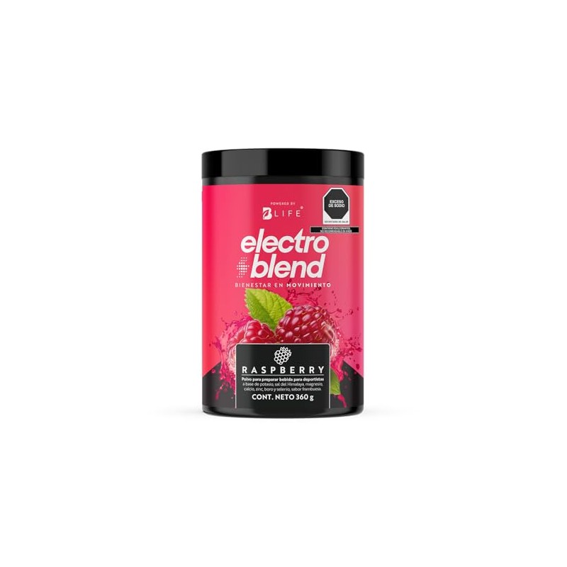 B Life Electrolitos en Polvo 360g Sabor Frambuesa sin Azúcar