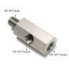 Turbo Adapter, Hydraulic Sensor Tee 1/8" NPT Turbo Oil Feed