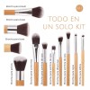 Mist Jewel Brochas De Maquillaje Bambú Ecológicas 11 Pcs
