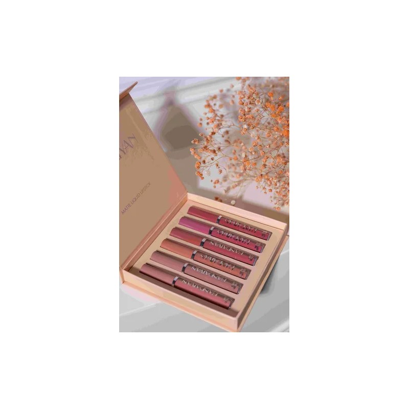 Set de 6 labiales Handaiyan Z Lápiz Labial color rojo