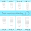 CEEYSEE 160 Pcs Nylon R-Type Cable Clip Fastener Wire Clamp