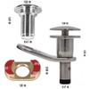 JIAD 3/8'' Quick Release Boat Fender Holder Kit - Marine