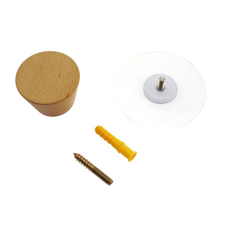 Speed mao Wooden Wall Hanging Wall Hooks, Set of 5,