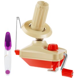 Yarn Ball Winder Hand Operated Low Noise Wool Winder with Scissors Portable Lightweight Wool String Winder Reusable Manual Wool Winder for Yarn Wool Fiber String (001)