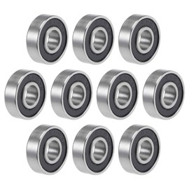 TOP-VIGOR 10Pcs 695-2RS Deep Groove Ball Bearings, Z2 5mm x 13mm x 4mm Double Sealed Industrial Bearings, Chrome Steel P6(ABEC3) Skateboard Bearings for Electrical Instrument Equipment