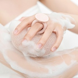 New Upgrade 2-in-1 Sunflower Bath Ball, Super Soft Sunflower Suction Cup Bath Ball, Exfoliating Bath Sponge Cleaning Brush, Shower Loofah Sponge