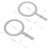 Cabilock 2Pcs Stainless Steel Baking Cup Ring Milk Cup Rim