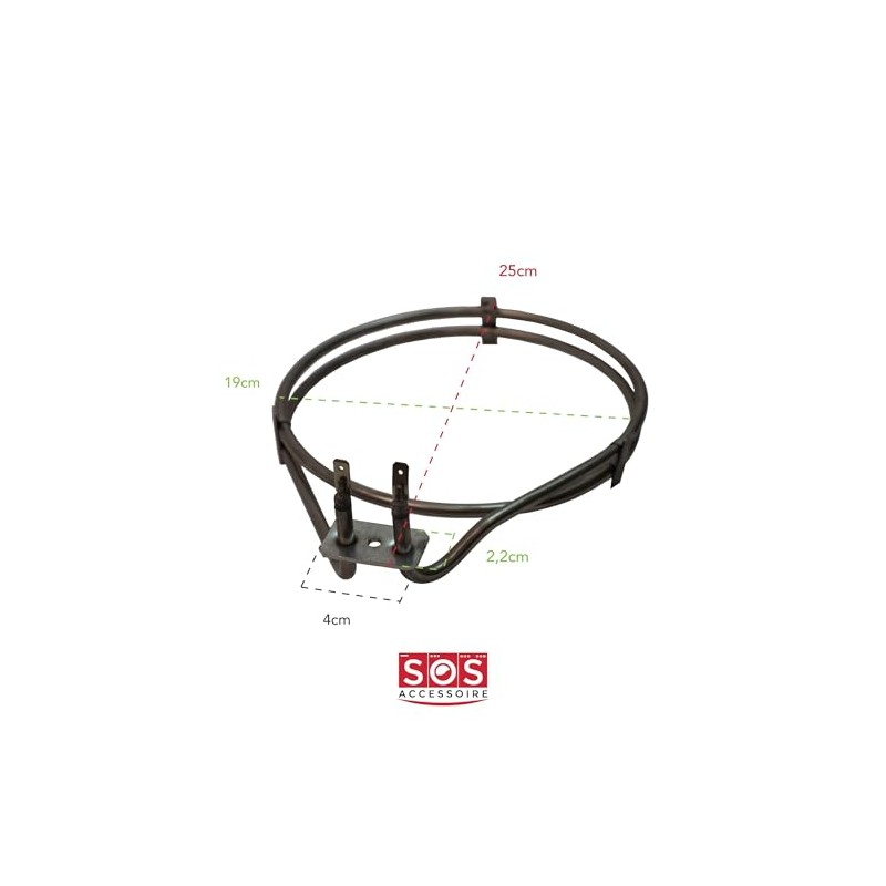 ELECTROLUX - RESISTANCE CIRCULAIRE 2000W POUR FOUR ELECTROLUX