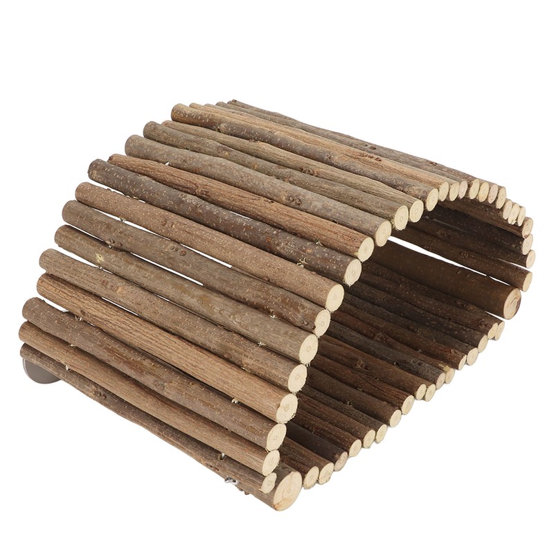 Bird Wood Hammock Tent Arch Bridge Shape Wooden Parrot Snuggle