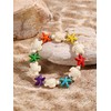 Zian 2Pcs Colorful Starfish Turtle Bracelet Beach Anklet Bohemian Bracelet