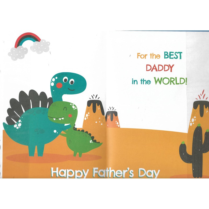 Fathers Day Card For Daddy 15 x 23 Cm You're