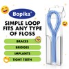 Bopika Floss Threaders Dental Floss for Braces, Bridges, and Implants