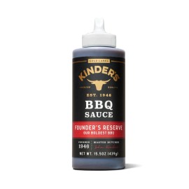 Kinders 🔵 New GOLD LABEL Kinder's Founders Reserve Bold BBQ Premium Sauce Bottle 15.5oz
