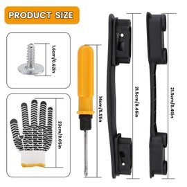Luggage Handle Replacement, 220mm Length Strap Grip Plastic Suitcase Pull Handles Grip Replacement for Home Box Case Black, Carry Strap Luggage Grips
