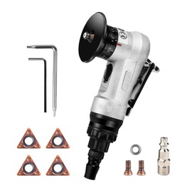 Pneumatic Chamfering Machine, Pneumatic Chamfer Machine Mini 45° Arc Burr Trimming 30000 RPM 1/4 Inch Hand Beveled Machine for Straight Edge/Arc Trimming and Deburring