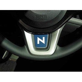 mut nbox29-stp-emblem04 Honda New Model NBOX Custom NBOX Custom H29.9~ Steering Plate Emblem Navy