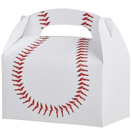 DISCOUNT PARTY AND NOVELTY 6 Baseball Treat Boxes Half Dozen
