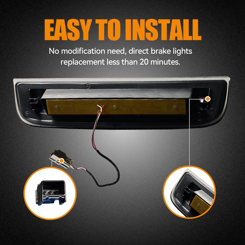 Cxdar Third 3rd Brake Light LED for 2014-2018 Chevy Silverado/GMC