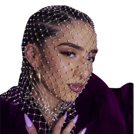 Mesh Rhinestone Headscarfs Headwear Hairbands Turban Kerchiefs Crystal Headbands Head Covers Wraps