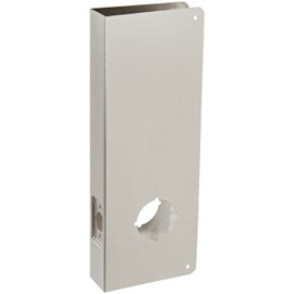 Don-Jo 14-CW 22 Gauge Stainless Steel Classic Wrap-Around Plate, Satin Stainless Steel Finish, 5" Width x 14" Height, for Simplex 1000 Series and Alarm Lock 3000 Series