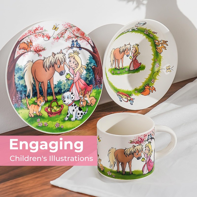 MIAMIO – Set of 3 Kids Dinnerware Set/Children Dishes, Kids