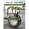 Gate Wheels for Metal Tube Gate - 2 Pack 6"