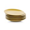 10 Strawberry Street Wazee Matte Coupe Dinnerware, Salad Plate, Yellow,